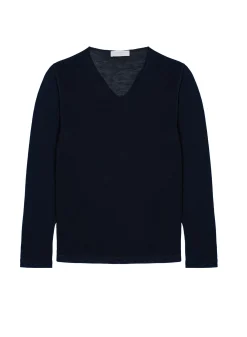Maison Montagut T-Shirts>T-Shirt Col Tunisien En Lin Flamme - Blayne