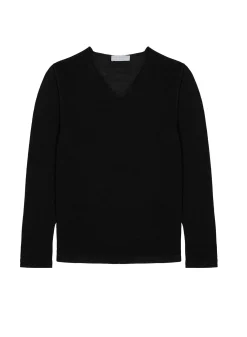 Maison Montagut T-Shirts>T-Shirt Col Tunisien En Lin Flamme - Blayne