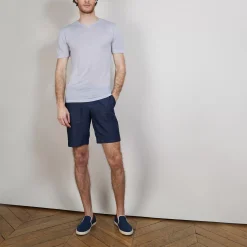 Maison Montagut T-Shirts>T-Shirt Col V En Lin Flamme - Bobelia
