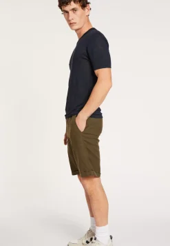 Maison Montagut T-Shirts>T-Shirt Col V En Lin Flamme - Reuben