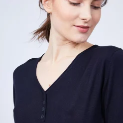 Maison Montagut T-Shirts>T-Shirt En Bambou Cachemire - Henne