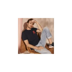 Maison Montagut T-Shirts>T-Shirt En Coton Avec Logo - Bahut