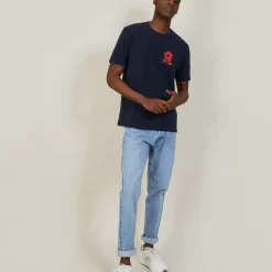 Maison Montagut T-Shirts>T-Shirt En Coton Avec Logo - Bahut
