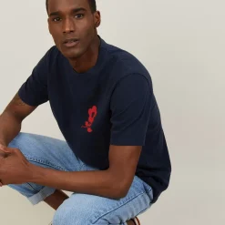 Maison Montagut T-Shirts>T-Shirt En Coton Avec Logo - Bahut