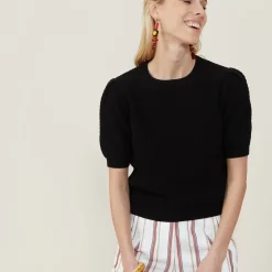 Maison Montagut T-Shirts>T-Shirt En Coton Bio Grosse Maille - Marie
