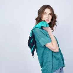Maison Montagut T-Shirts>T-Shirt En Lin Col V Boutonne - Maati