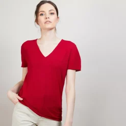 Maison Montagut T-Shirts>T-Shirt En Lin Flamme - Balkan
