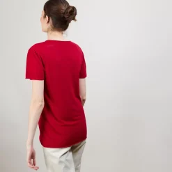 Maison Montagut T-Shirts>T-Shirt En Lin Flamme - Balkan