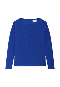 Maison Montagut T-Shirts>T-Shirt En Lin Flamme Boutonne Dos - Polly