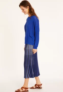 Maison Montagut T-Shirts>T-Shirt En Lin Flamme Boutonne Dos - Polly