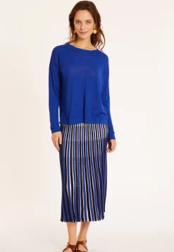 Maison Montagut T-Shirts>T-Shirt En Lin Flamme Boutonne Dos - Polly