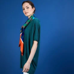Maison Montagut T-Shirts>T-Shirt Long En Lin Flamme - Bil