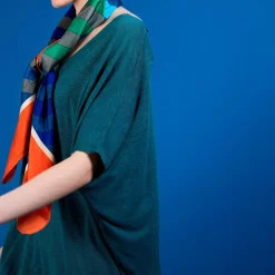 Maison Montagut T-Shirts>T-Shirt Long En Lin Flamme - Bil