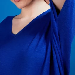 Maison Montagut T-Shirts>T-Shirt Long En Lin Flamme - Bil
