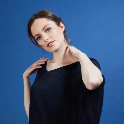 Maison Montagut T-Shirts>T-Shirt Long En Lin Flamme - Bil