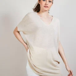 Maison Montagut T-Shirts>T-Shirt Long En Lin Flamme - Bil