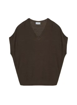 Maison Montagut T-Shirts>T-Shirt Manche Chauve-Souris En Lin Flamme - Tarra