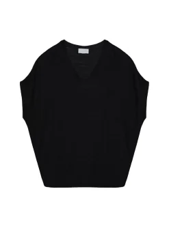 Maison Montagut T-Shirts>T-Shirt Manche Chauve-Souris En Lin Flamme - Tarra