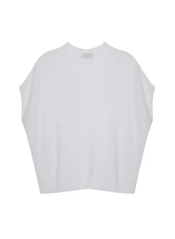 Maison Montagut T-Shirts>T-Shirt Manche Chauve-Souris En Lin Flamme - Tarra