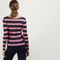 Maison Montagut Pulls>T-Shirt Manches Longues A Rayures - Fina