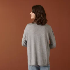 Maison Montagut T-Shirts>T-Shirt Manches Longues En Bambou Cachemire A Fentes - Aelys