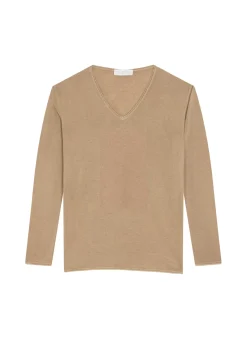 Maison Montagut T-Shirts>T-Shirt Manches Longues En Bambou Cachemire A Fentes - Aelys