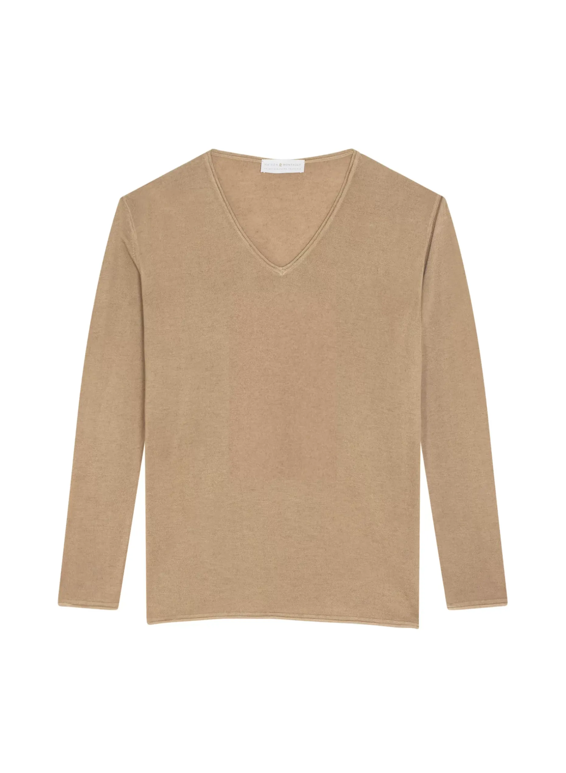 Maison Montagut T-Shirts>T-Shirt Manches Longues En Bambou Cachemire A Fentes - Aelys