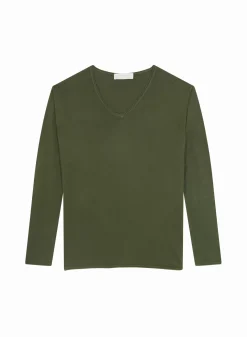 Maison Montagut T-Shirts>T-Shirt Manches Longues En Bambou Cachemire A Fentes - Aelys