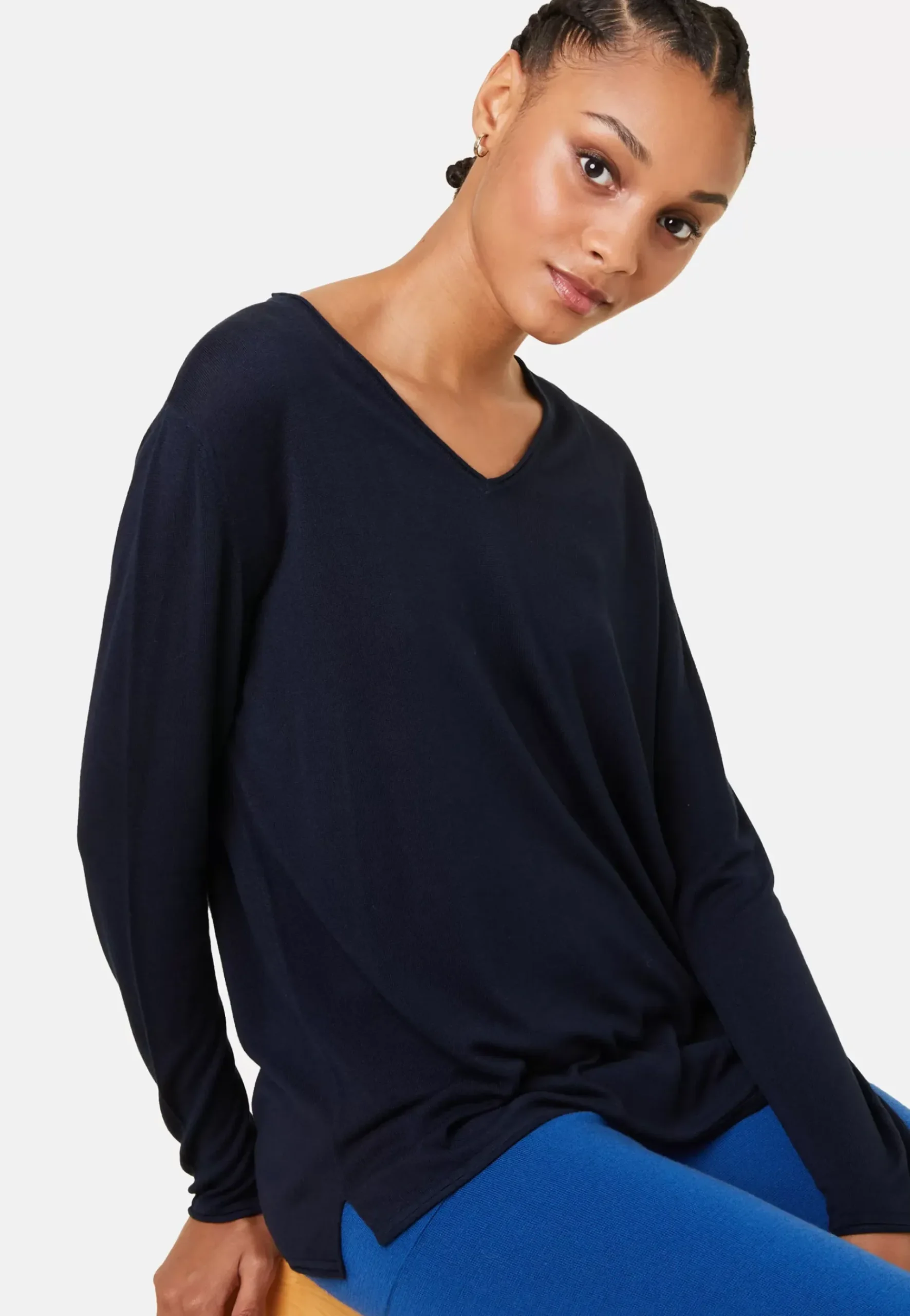 Maison Montagut T-Shirts>T-Shirt Manches Longues En Bambou Cachemire A Fentes - Aelys