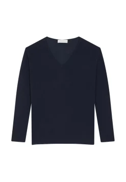 Maison Montagut T-Shirts>T-Shirt Manches Longues En Bambou Cachemire A Fentes - Aelys