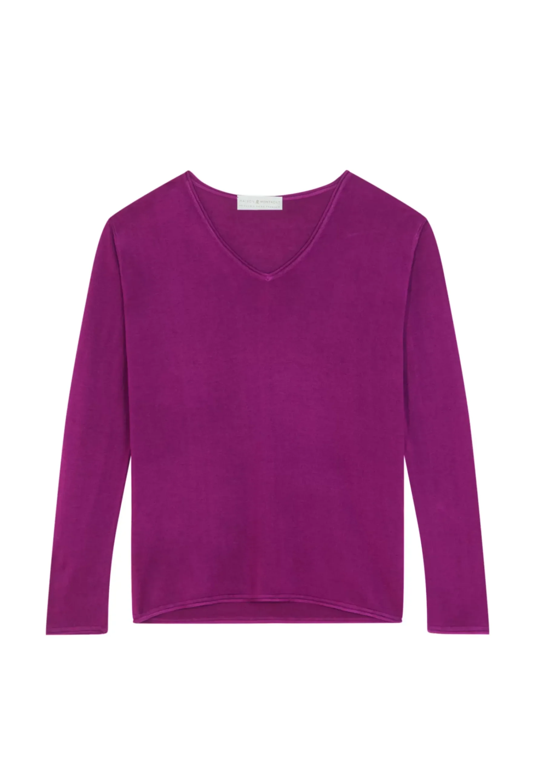 Maison Montagut T-Shirts>T-Shirt Manches Longues En Bambou Cachemire A Fentes - Aelys