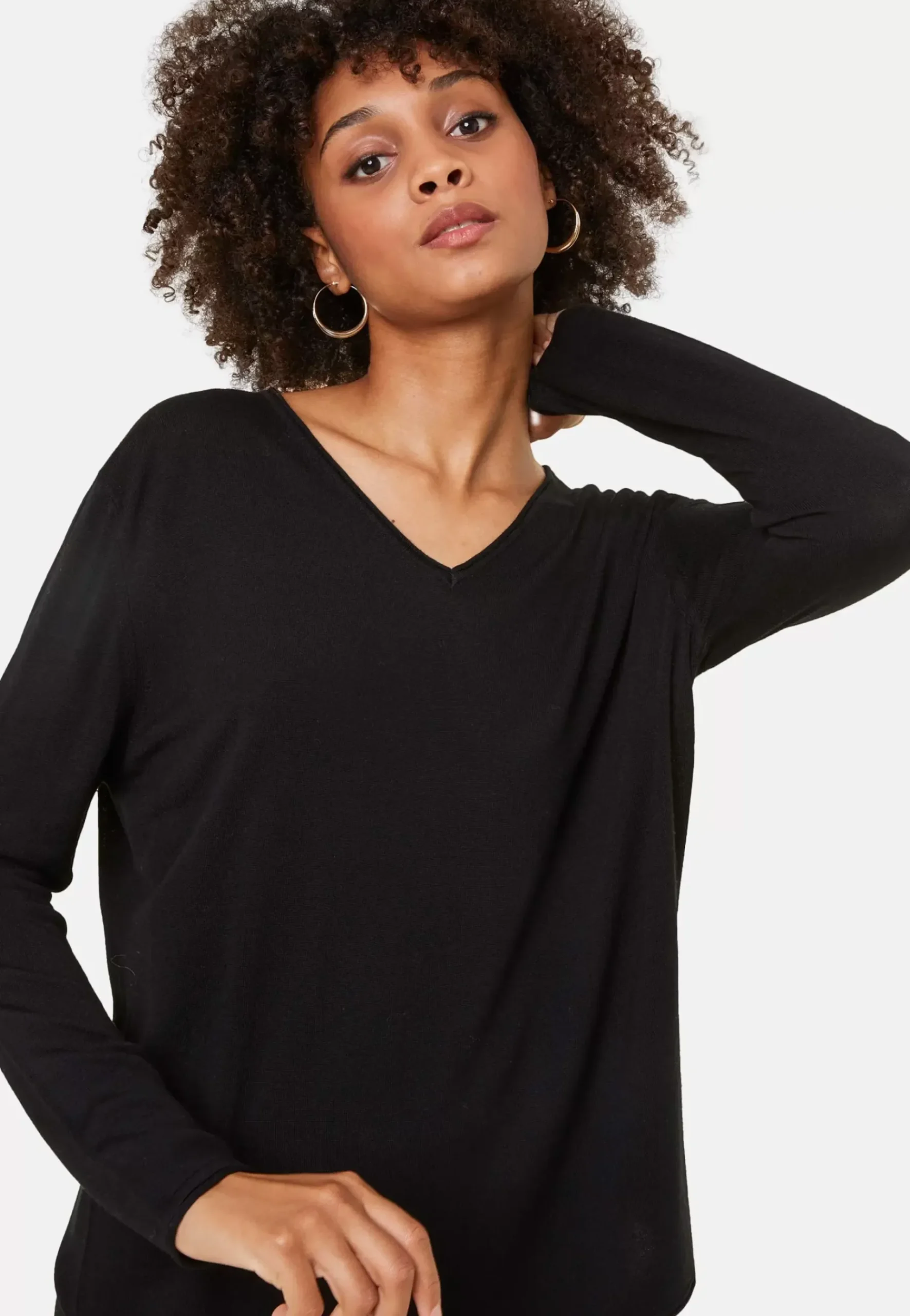 Maison Montagut T-Shirts>T-Shirt Manches Longues En Bambou Cachemire A Fentes - Aelys