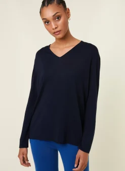Maison Montagut T-Shirts>T-Shirt Manches Longues En Bambou Cachemire A Fentes - Aelys
