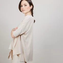Maison Montagut T-Shirts>T-Shirt Oversize En Lin Flamme - Batalya
