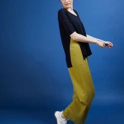 Maison Montagut T-Shirts>T-Shirt Oversize En Lin Flamme - Batalya