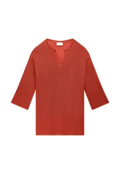 Maison Montagut Pulls>Tunique Ample Col V En Lin - Marielle