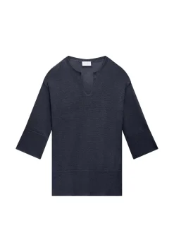 Maison Montagut Pulls>Tunique Ample Col V En Lin - Marielle