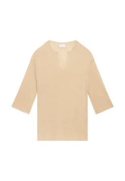 Maison Montagut Pulls>Tunique Ample Col V En Lin - Marielle