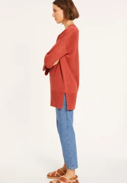 Maison Montagut Pulls>Tunique Ample Col V En Lin - Marielle