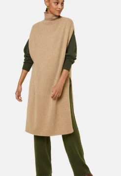 Maison Montagut Robes>Tunique Sans Manches Col Montant En Laine Et Cachemire - Garance