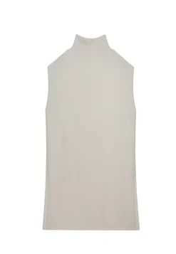 Maison Montagut Robes>Tunique Sans Manches Col Montant En Laine Et Cachemire - Garance
