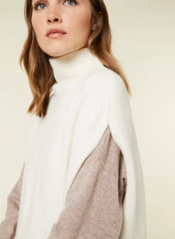 Maison Montagut Robes>Tunique Sans Manches Col Montant En Laine Et Cachemire - Garance