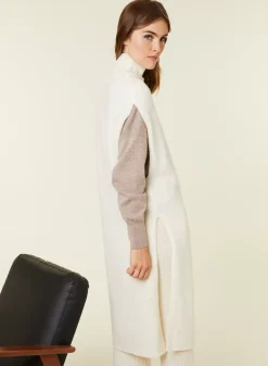 Maison Montagut Robes>Tunique Sans Manches Col Montant En Laine Et Cachemire - Garance
