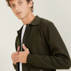 Maison Montagut Vestes Et Gilets>Veste A Poches En Laine - Leopol Noir