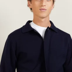 Maison Montagut Vestes Et Gilets>Veste A Poches En Laine - Leopol Noir