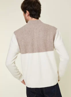 Maison Montagut Vestes Et Gilets>Veste Boutonnee A Poches En Cachemire 4 Fils - Farell Ecru