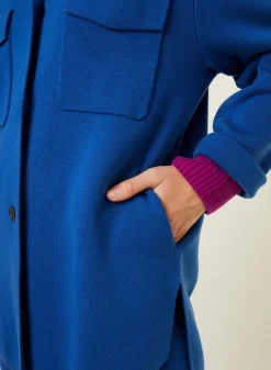 Maison Montagut Vestes Et Gilets>Veste Boutonnee Avec Poches En Laine Merinos - Giselle
