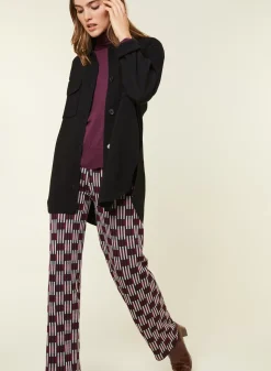 Maison Montagut Vestes Et Gilets>Veste Boutonnee Avec Poches En Laine Merinos - Giselle