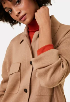 Maison Montagut Vestes Et Gilets>Veste Boutonnee Avec Poches En Laine Merinos - Giselle