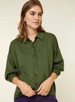 Maison Montagut Vestes Et Gilets>Veste Boutonnee Col Polo En Laine Merinos - Gabriella